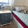 Upcycled Solid Wood Bedside Locker Pair Modern Rustic Finish Image 10
