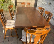 Dining table and chairs