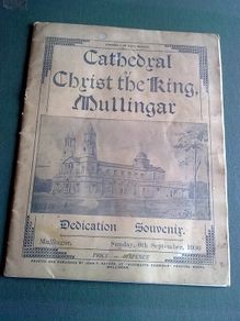 Cathedral of Christ the King Mullingar dedication souvenir 1936 Ireland Ephemera