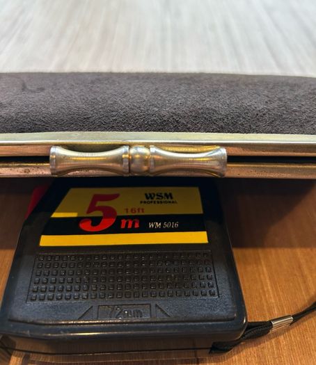 Vintage Suede Leather Clutch Bag