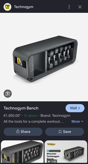 techno gym weights and bench