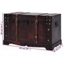 Vintage Treasure Chest Wood 66x38x40 cm Image 3