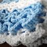 Crochet Baby Blanket with ruffles aran Image 5