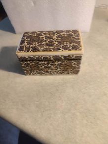 Card / photo Indonesian Wooden Box.