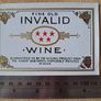 Vintage fine old Invalid wine label Image 2