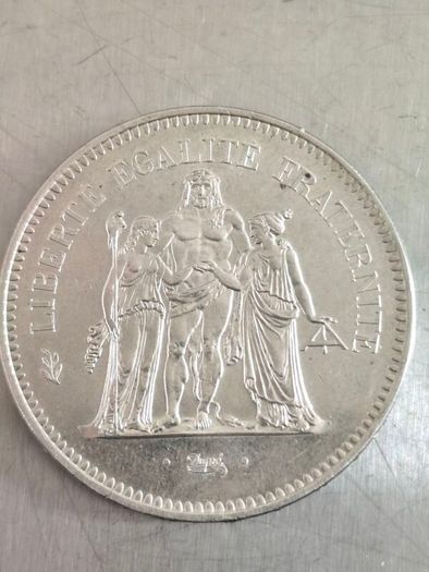 50 Francs Hercules silver coin