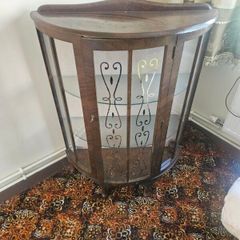 mahogany glass cabinet