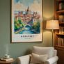 Budapest Wall Art Print, Travel Art Poster Image 6