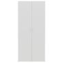 Shoe Cabinet White and Sonoma Oak 80x35.5x180 cm Chipboard Image 3