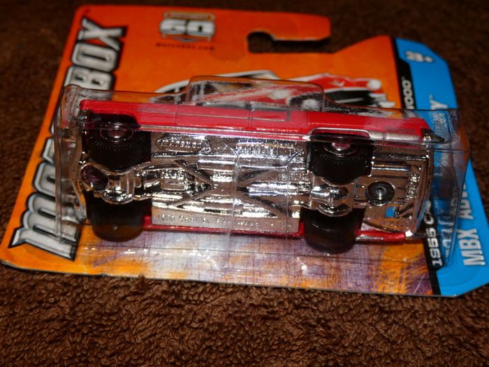 Matchbox 1955 Cadillac Fleetwood Red Body White Top 60th Anniversary Mbx Adventure City 2012