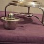 Antique Silver Plate Kettle Warmer Image 7