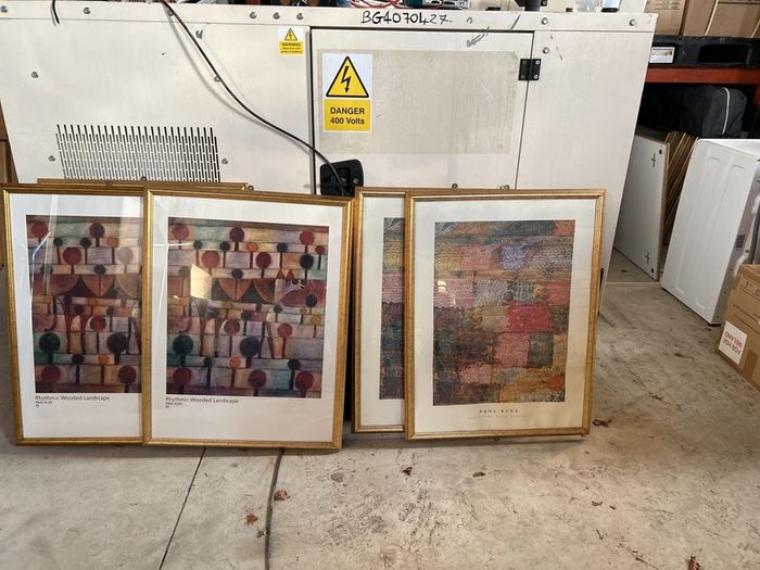 5 framed pictures