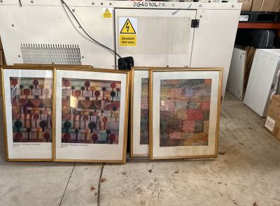 5 framed pictures