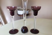 Coloured Glassware X 3 . ( Reduced)