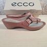 Womens Ecco Casual Ibiza Thong Sandals Flip Flops Camel Colour Size Uk 6 Eu 39 Brand New With Box Image 6