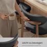 Set of 2 Bar Stools with Backrest Solid Wood Legs in PU Leather Padded Counter Stool Image 5