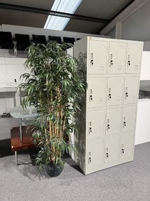 12-Compartment Locker - Grey (NEW) - Protected