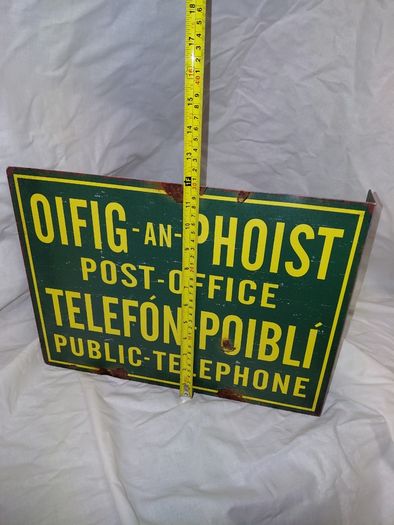 Vintage Style  Post-Office /Telephone Metal Sign