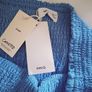 Blue Linen Skirt - Size L Image 2