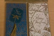 Pack of 4 Christmas Card money wallets