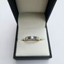 18ct Yellow Gold Sapphire & Diamond Eternity Ring Image 2