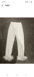 Sleeper Brown thomas white feather trousers rrp110