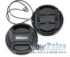 55mm Center Pinch Snap-on Front Lens Cap Cover for Nikon