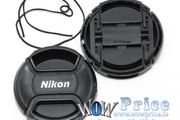 58mm Center Pinch Snap-on Front Lens Cap Cover for Nikon