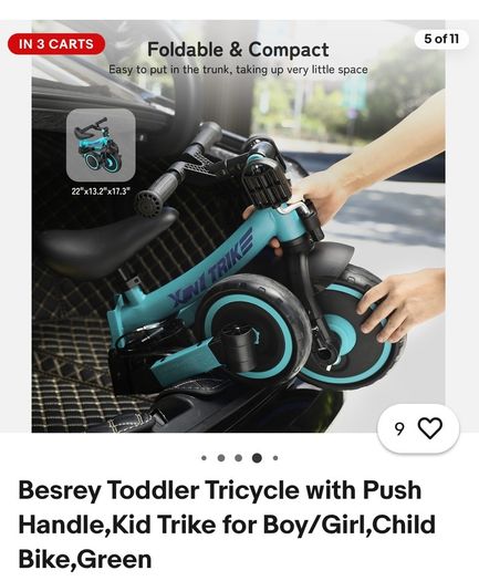 besrey 7-in-1 Toddler Trike Tricycle