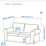 IKEA 2 seater couch Image 3