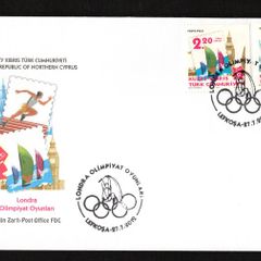 2012 Cyprus Olympic Games - London, England Commemorative Stamps Post Office First Day Cover (FDC)