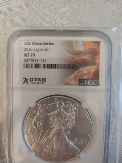 2020 MS70 NGC American silver eagle 1oz coin