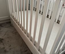 Obaby Bantam Space Saver Cot Full Bundle | White Mini Cot with Under Drawer & Breathable Fibre Mattress