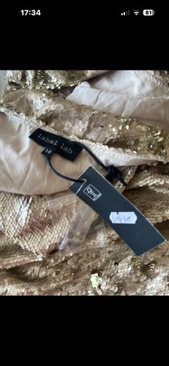 Label Lab stunning gold dress - new - size 14