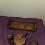 1960's hand made wooden salt, pepper and sauce holder Image 4