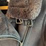 Warehouse Suede-look biker jacket Image 6
