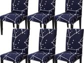 Chair Cover, 6 Pack Stretch Dining Chair Covers High Back Chair Protective Cover Slipcover,Elastic Chair Protector Seat Covers for Dining Room Wedding Banquet Party Decoration