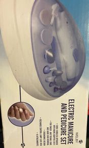 Electric manicure and pedicure set