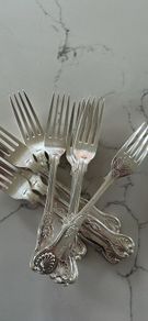 Elkington & Co Silver Plated Forks x9 Vintage Matching Cutlery Set