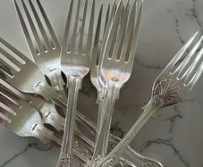 Elkington & Co Silver Plated Forks x9 Vintage Matching Cutlery Set
