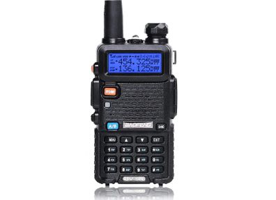 Baofeng Walkie Talkie UV 5R 5W Dual Band Ham Two Way Radio Vhf Uhf FM Radio Handheld Transceiver Hunting