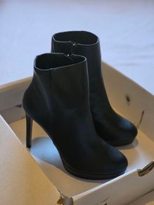 ALDO Overgamer Black Heeled Boots size 5