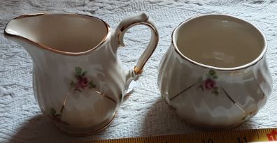 sadlers sugar bowl and cream jug