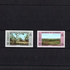 1977 Guernsey Europa Landscapes Commemorative Stamps Mint Never Hinged (MNH)
