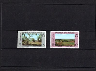 1977 Guernsey Europa Landscapes Commemorative Stamps Mint Never Hinged (MNH)