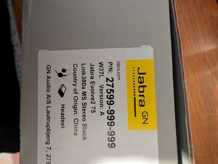 Jabra Evolve2 75 Wireless PC Headset with 8-Microphone Technology