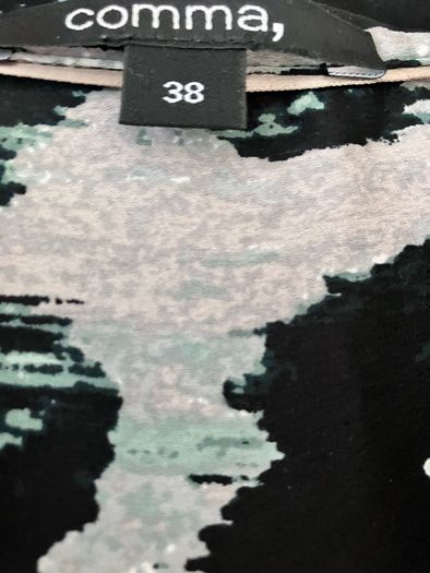 Size 12 Black/Grey&Green Shirt by Comma