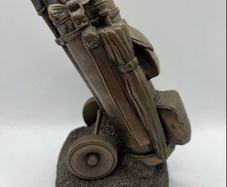 Vintage Stuart Houghton Golf Caddy Paperweight