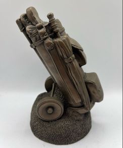 Vintage Stuart Houghton Golf Caddy Paperweight