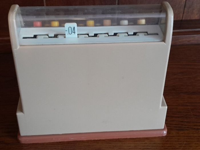 vintage 70s Casdon toy till can post